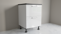 600mm 2 Drawer Base Cabinet with Top Internal Drawer for Kitchen