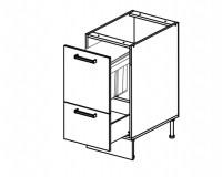 Body Diagram for Base rubbish bin cabinet S40SZ1A1KO for Kitchen 
