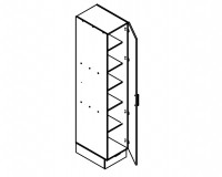 Body Diagram for Pantry S40PL/222/60/1D for Kitchen