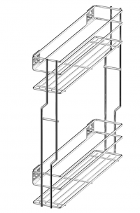 Silver Metal 200or150 PullOut Basket WE03.7419.01.549 for Kitchen